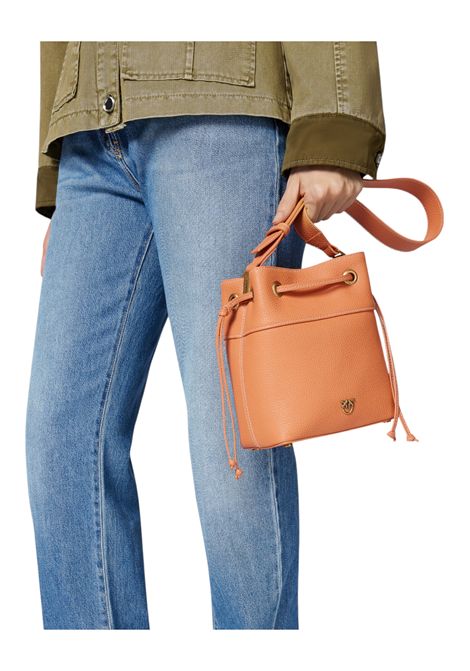 Small leather bucket bag with shoulder strap PINKO | bags | 104303 A29QA57Q